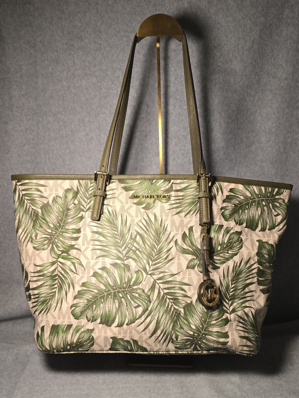Michael Kors Jetset  Palm Leaf Tote Bag